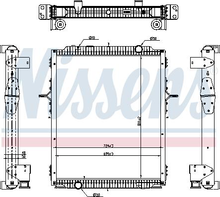 Nissens 637878 - Radiators, Motora dzesēšanas sistēma ps1.lv