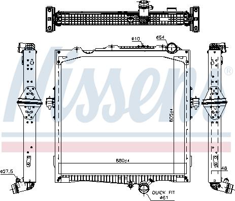 Nissens 637877 - Radiators, Motora dzesēšanas sistēma ps1.lv