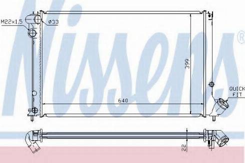 Nissens 63739A - Radiators, Motora dzesēšanas sistēma ps1.lv