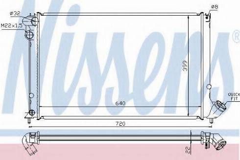 Nissens 63731A - Radiators, Motora dzesēšanas sistēma ps1.lv