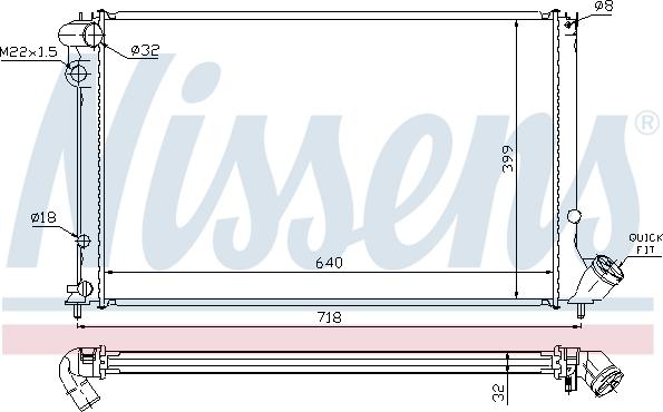 Nissens 692050 - Radiators, Motora dzesēšanas sistēma ps1.lv