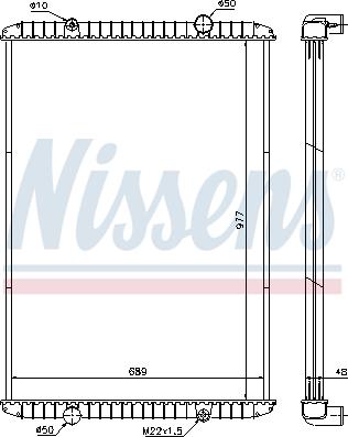 Nissens 637750 - Radiators, Motora dzesēšanas sistēma ps1.lv