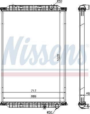 Nissens 637780 - Radiators, Motora dzesēšanas sistēma ps1.lv