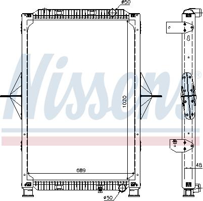 Nissens 63778A - Radiators, Motora dzesēšanas sistēma ps1.lv