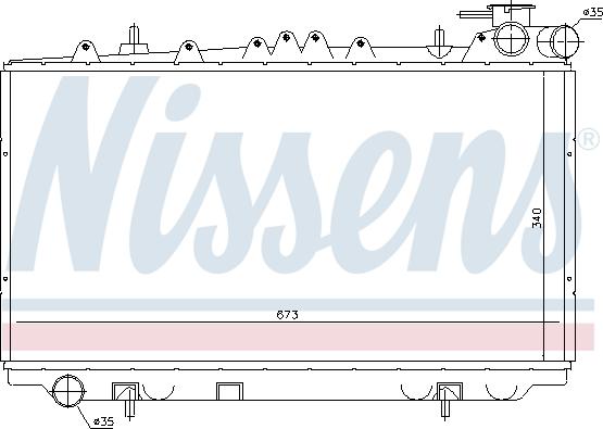 Nissens 62940 - Radiators, Motora dzesēšanas sistēma ps1.lv