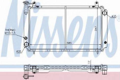 Nissens 62943 - Radiators, Motora dzesēšanas sistēma ps1.lv