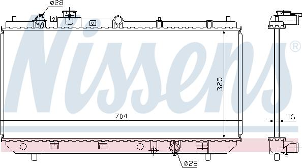 Nissens 62403 - Radiators, Motora dzesēšanas sistēma ps1.lv