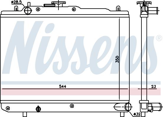 Nissens 692415 - Radiators, Motora dzesēšanas sistēma ps1.lv