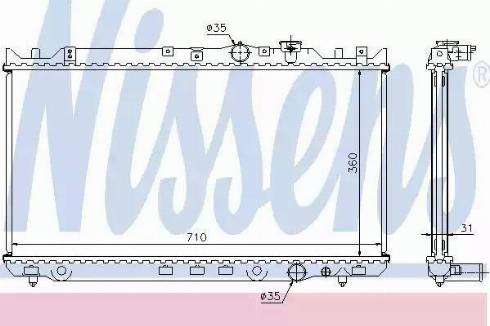 Nissens 62434 - Radiators, Motora dzesēšanas sistēma ps1.lv