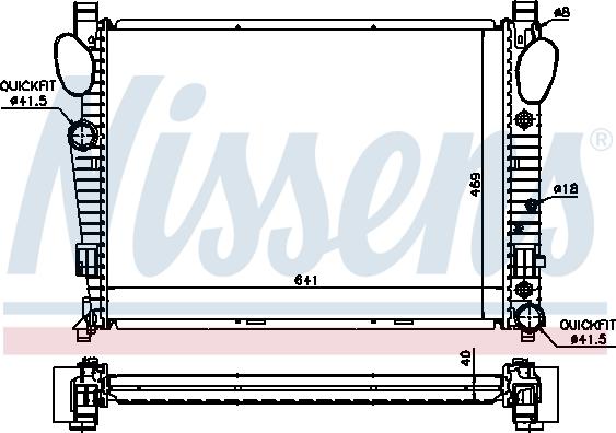 Nissens 62547A - Radiators, Motora dzesēšanas sistēma ps1.lv