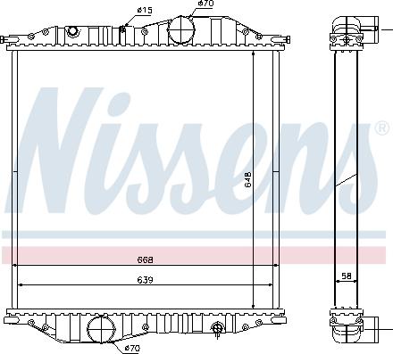 Nissens 625502 - Radiators, Motora dzesēšanas sistēma ps1.lv