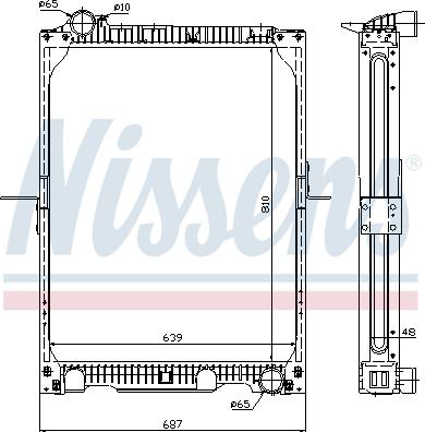 Nissens 62524A - Radiators, Motora dzesēšanas sistēma ps1.lv