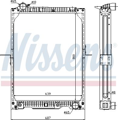 Nissens 62646A - Radiators, Motora dzesēšanas sistēma ps1.lv