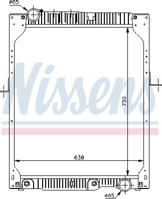 Nissens 62643A - Radiators, Motora dzesēšanas sistēma ps1.lv