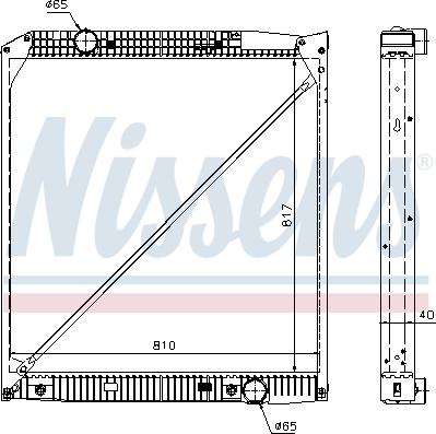 Nissens 62652A - Radiators, Motora dzesēšanas sistēma ps1.lv