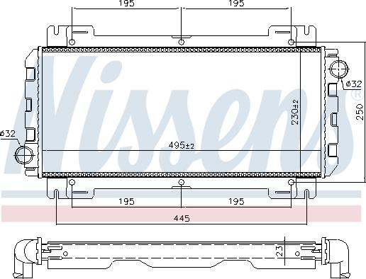 Nissens 691638 - Radiators, Motora dzesēšanas sistēma ps1.lv