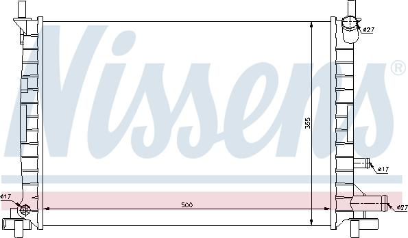 Nissens 62086 - Radiators, Motora dzesēšanas sistēma ps1.lv