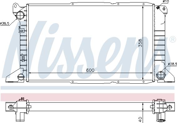 Nissens 62081A - Radiators, Motora dzesēšanas sistēma ps1.lv