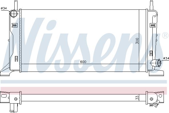 Nissens 691198 - Radiators, Motora dzesēšanas sistēma ps1.lv