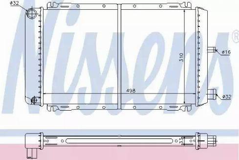 Nissens 62111 - Radiators, Motora dzesēšanas sistēma ps1.lv