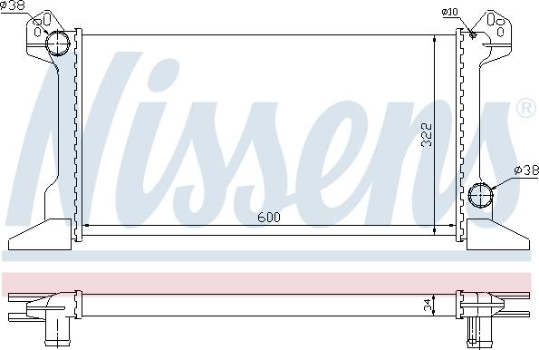 Nissens 698524 - Radiators, Motora dzesēšanas sistēma ps1.lv