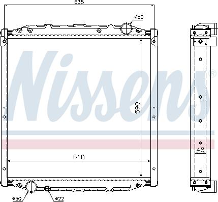 Nissens 62880A - Radiators, Motora dzesēšanas sistēma ps1.lv