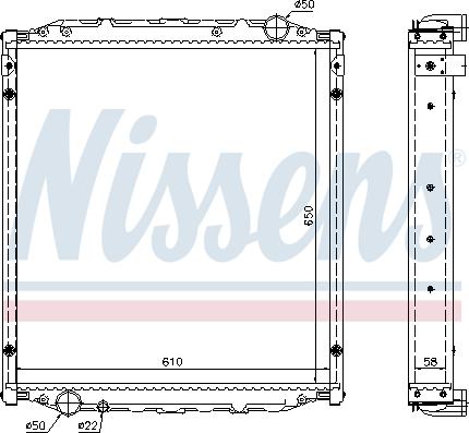 Nissens 62876A - Radiators, Motora dzesēšanas sistēma ps1.lv