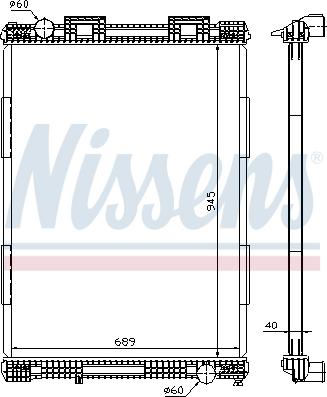 Nissens 628700 - Radiators, Motora dzesēšanas sistēma ps1.lv