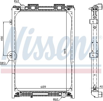 Nissens 62870A - Radiators, Motora dzesēšanas sistēma ps1.lv