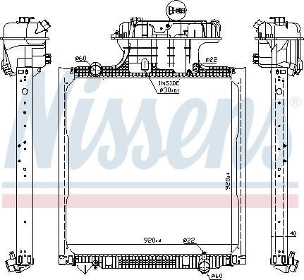 Nissens 62873 - Radiators, Motora dzesēšanas sistēma ps1.lv