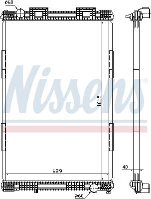 Nissens 628720 - Radiators, Motora dzesēšanas sistēma ps1.lv