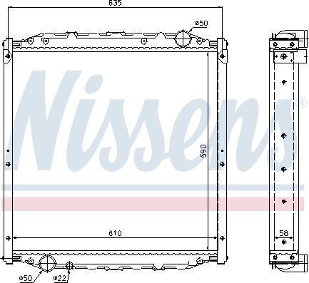 Nissens 62877A - Radiators, Motora dzesēšanas sistēma ps1.lv