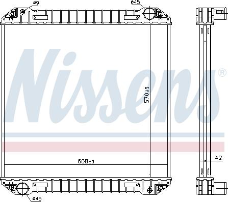 Nissens 623440 - Radiators, Motora dzesēšanas sistēma ps1.lv