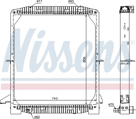 Nissens 62343A - Radiators, Motora dzesēšanas sistēma ps1.lv