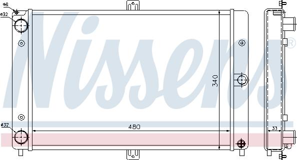 Nissens 62351 - Radiators, Motora dzesēšanas sistēma ps1.lv