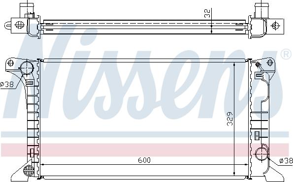 Nissens 62369A - Radiators, Motora dzesēšanas sistēma ps1.lv