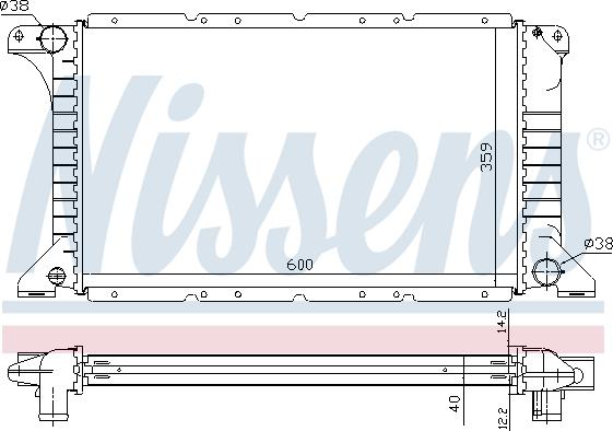 Nissens 62249A - Radiators, Motora dzesēšanas sistēma ps1.lv