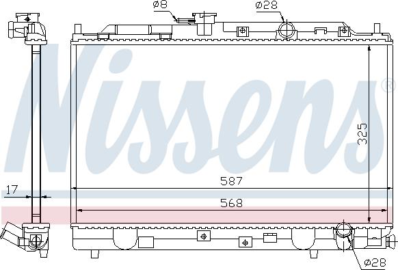 Nissens 62269 - Radiators, Motora dzesēšanas sistēma ps1.lv