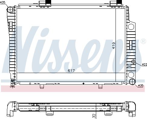 Nissens 62750A - Radiators, Motora dzesēšanas sistēma ps1.lv