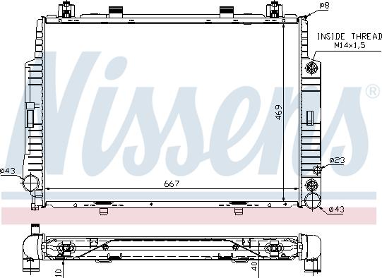 Nissens 62716A - Radiators, Motora dzesēšanas sistēma ps1.lv