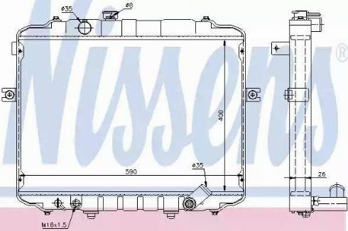 Nissens 67497 - Radiators, Motora dzesēšanas sistēma ps1.lv