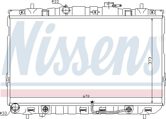 Nissens 67468 - Radiators, Motora dzesēšanas sistēma ps1.lv