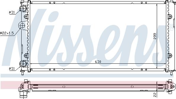 Nissens 692964 - Radiators, Motora dzesēšanas sistēma ps1.lv