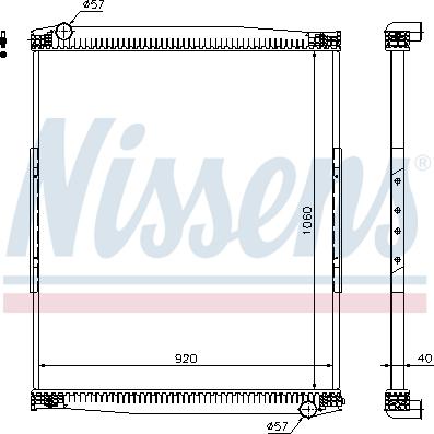 Nissens 67258 - Radiators, Motora dzesēšanas sistēma ps1.lv