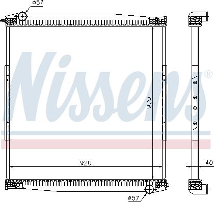 Nissens 67282 - Radiators, Motora dzesēšanas sistēma ps1.lv