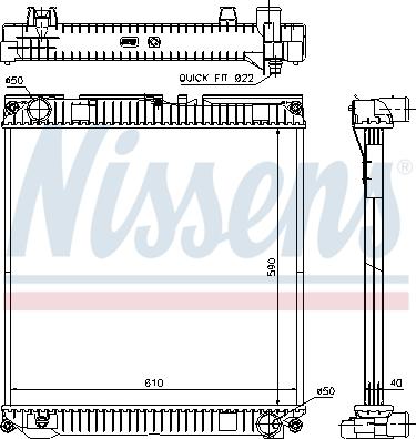 Nissens 67224A - Radiators, Motora dzesēšanas sistēma ps1.lv