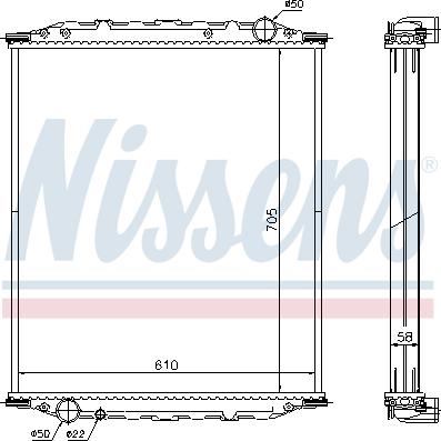 Nissens 672200 - Radiators, Motora dzesēšanas sistēma ps1.lv