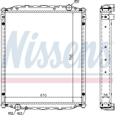 Nissens 67220A - Radiators, Motora dzesēšanas sistēma ps1.lv