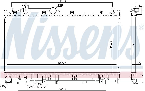 Nissens 67745 - Radiators, Motora dzesēšanas sistēma ps1.lv