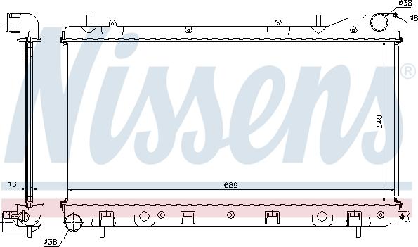 Nissens 67706A - Radiators, Motora dzesēšanas sistēma ps1.lv